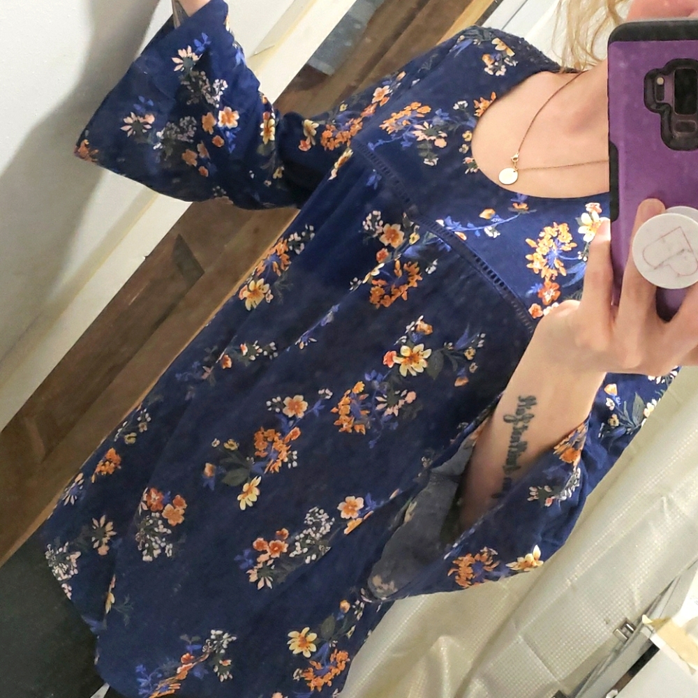 Floral knit top